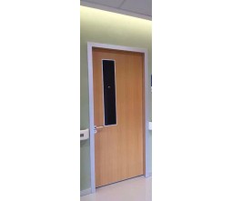 Wooden Clinic Door With Glass Window