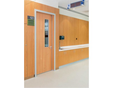 Health Clinic Door With Glass Window