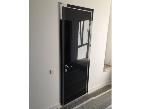 high gloss black acrylic doors