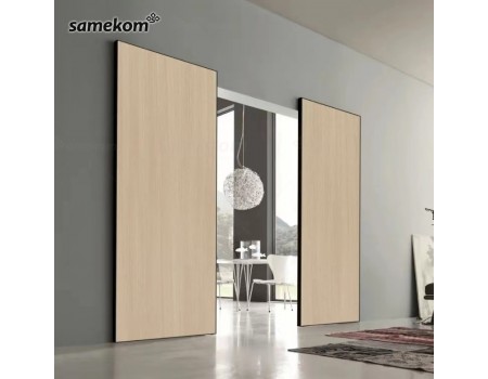 Popular Modern Hidden Sliding Wooden Doors Invisible Sliding Door System Room Ghost