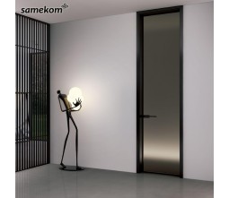 European Style Antique Patio Modern Security Tempered Glass Exterior Double Iron Arched French Doors Interior