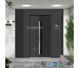 Modern Design Steel Entrance Aluminum Security Steel Pivot Doors Front Entry Main Exterior Interior Doors for Hotel Villa Entry