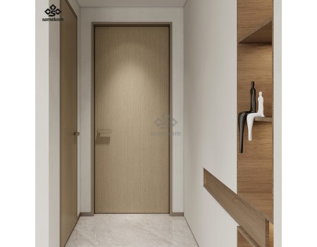Popular Modern Hidden Sliding Wooden Doors Invisible Sliding Door System Room Ghost Interior Doors