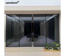 Double Glazed Insulated Aluminum Frame Glass Sliding Door Energy Saving Exterior Slide Door