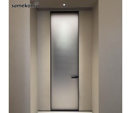 Tempered Aluminum Frame Glass Door Sliding System Balcony Commercial Sliding Grille Door
