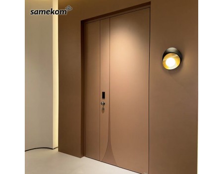 Aluminum Steel Main House Puerta De Seguridad Steel Door Exterior,Entrance Aluminum Plate Front Security Modern Interior Doors