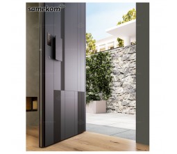 Front Entry Gate Exterior Ornate Fingerprint Door Lock Keyless Entry Aluminum Doors