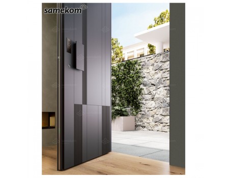 Front Entry Gate Exterior Ornate Fingerprint Door Lock Keyless Entry Aluminum Doors