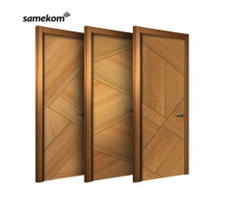 Modern Design Wood Panel Interior Door Smart Bedroom Interior Wooden Doors