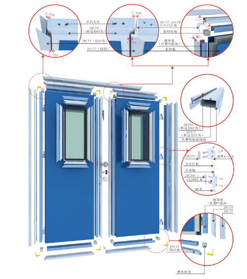 hermetic door structure