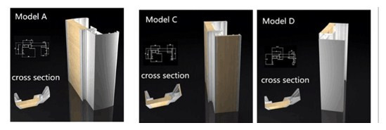 cross section of door frame