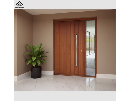 Anodized Aluminum Plate Main Door Brushed Finish Luxury Residential Front Door