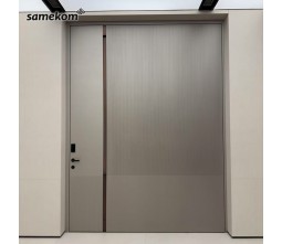 Aluminum Alloy Modern Waterproof Exterior Pivot Door for Commercial Use-Outdoor Entry Gate Aluminum Alloy Modern Waterproof Exterior Pivot Door for Commercial Use-Outdoor Entry Gate