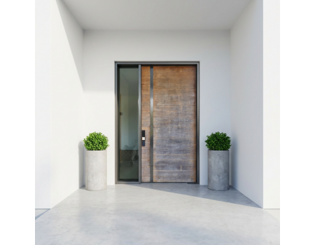 Modern Exterior Security Stainless Steel Armored Anti-Theft Soundproof Heat Insulation Waterproof Fire Prevention Door