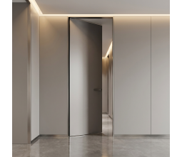 Modern Minimalist Hidden Door Interior Flush Frameless Invisible Door Solid Wood Particle Board Finished Surface Whole House Use Modern Minimalist Hidden Door Interior Flush Frameless Invisible Door Solid Wood Particle Board Finished Surface Whole House Use