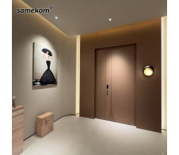 Aluminum Exterior Entry Door with Stainless Steel Reinforcement Anti-Theft Modern Design