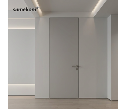 Modern Frameless Soundproof Invisible Doors Recessed Design Aluminum Wooden Door Home Hidden Door