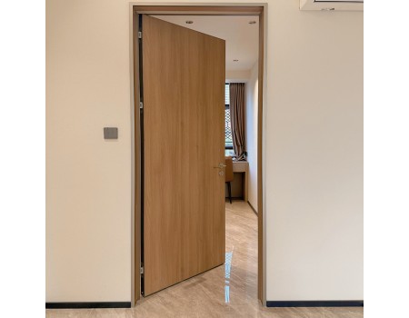 Customized Soundproof Prehung Finished Single Flush Slab Door for Houses Bedroom Aluminum Solid Wood Interior Door