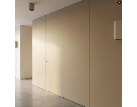 Modern Frameless Aluminum Wood Invisible Interior Doors Secret Hidden Interior Hidden Door System Secret Design Hidden Wall Door