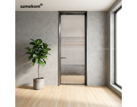 Interior Bedroom Door French Glass Aluminum Bathroom Glass Commercial Door Design Frosty Glass Shower Door 106