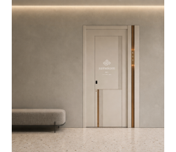 Custom 3D Carved Aluminum Front Door 9mm Wood Veneer Indoor Panel Full Aluminum Body Entry Door