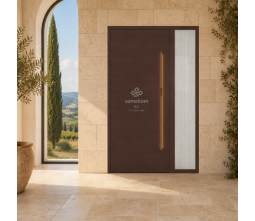 High Security Aluminum Entry Door PU Insulated Core Soundproof Galvanized Steel Plate 3D Hidden Hinge High Security Aluminum Entry Door PU Insulated Core Soundproof Galvanized Steel Plate 3D Hidden Hinge