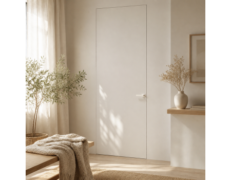 Custom Luxury Interior Door Gypsum Hidden Residential Office Stealth Invisible Aluminum Wood Finish Doors