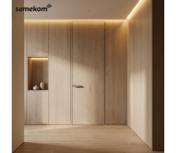 Minimalist Invisible Hinge Aluminum Honeycomb Fire Prevention Interior Door with Aluminum Structure for Apartment Use Minimalist Invisible Hinge Aluminum Honeycomb Fire Prevention Interior Door with Aluminum Structure for Apartment Use